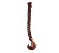 WIG ME UP - SA101-131 Natte tressée avec clip longueur 50cm brun rouge