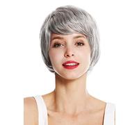 WIG ME UP - VK-50-51 Perruque dame courte épaisse garçonne gris argenté