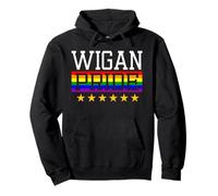 Wigan Pride Drapeau Arc-en-Ciel Gay Lesbienne Queer LGBT Sweat à Capuche