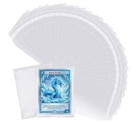 Wigearss 100 Pièces de Card Sleeves pour Toploader, Pochettes Individuelles 80 x 103 mm, Housses de Protection pour Toploader à Chargement par le Haut et Semi-Rigides