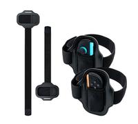 Wigearss 2 Pièces Bracelets de Jambe Réglables pour Nintendo Switch/Switch 2 JoyCon, Design Détachable avec Bande Élastique, Compatibles avec Nintendo Switch Sports Football, Ring Fit Adventure