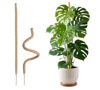 Wigearss 2 Pièces Tuteur Plante Intérieur 120cm, Support Grimpant en Coco Pliable, Poteau de Croissance pour Jardin Domestique, Plante Monstera