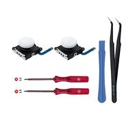 Wigearss 2Pcs Joystick Analogique 3D de Remplacement et Kit d'outils de Reparation pour Manette NS Switch/Switch OLED Joy-Con/Switch Lite(Pas pour Switch 2)