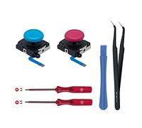 Wigearss 2Pcs Joystick Analogique 3D de Remplacement et Kit d'outils de Reparation pour Manette NS Switch/Switch OLED Joy-Con/Switch Lite. (Pas pour Switch 2)