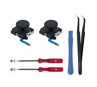 Wigearss 2Pcs Joystick Analogique 3D de Remplacement et Kit d'outils de Reparation pour Manette NS Switch/Switch OLED Joy-Con/Switch Lite(Pas pour Switch 2)
