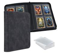 Wigearss Album pour Cartes à Collectionner 112 Toploaders, 4 Compartiments pour Cartes Rigides de 3'' x 4'', Classeur pour TCG, Album à Collectionner pour Cartes MTG/TCG