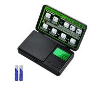 Wigearss Balance Numérique de Précision, 500g/0.01g de Précision, Mini Balance de Précision avec Écran LCD Rétroéclairé, Balance Numérique Mini pour Bijoux, Or, Poudres - Noir