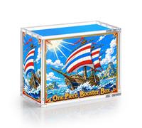 Wigearss Boîte de Protection Magnétique en Acrylique pour Booster Box One Piece en Anglais OP-04 à OP-16