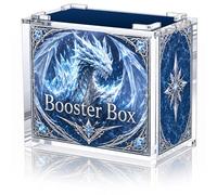 Wigearss Boîte Magnétique de Protection Empilable pour Pokémon Booster Box, Boîte de Rangement en Acrylique Ultra Épais 8 mm + 5 mm, Compatible avec Pokémon Booster Box