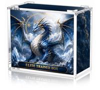 Wigearss Boîte Magnétique de Protection Empilable pour Pokémon ETB, Boîte de Rangement en Acrylique Ultra Épais 8 mm + 5 mm, Compatible avec Pokémon Elite Trainer Box