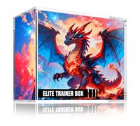 Wigearss Boîte Magnétique de Protection pour Pokémon ETB, Boîte de Rangement en Acrylique Compatible avec Pokémon Elite Trainer Box