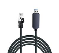 Wigearss Câble USB vers Ethernet, USB-A 3.0 vers RJ45 Ethernet CAT 6, Câble USB vers RJ45 LAN Gigabit, Compatible avec Ordinateur Portable, PC, MacBook, Windows, macOS, 2M