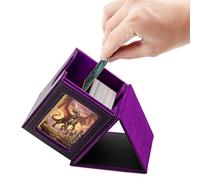 Wigearss Deck Box Pour MTG, Boîte de Rangement jusqu'à 100 Cartes, PU Leather Magnetic Box Compatible avec TCG, Magic/Commander/TCG/Cartes à Collectionner (Violet)