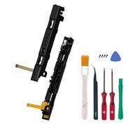 Wigearss Glissières Gauche et Droite pour Nintendo Switch/Switch OLED Joy-Con Controller, Rail Coulissant Gauche et Droit avec Câble Flexible, Kit de Réparation Inclus, Uniquement pour Joy-Con