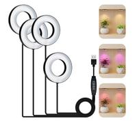 Wigearss Lampe pour Plantes, Lampe de Croissance LED à Spectre Complet, 3 Modes d'Éclairage et 10 Niveaux de Luminosité, avec Minuterie 3/9/12H, pour Petites Plantes d'Intérieur et d'Extérieur