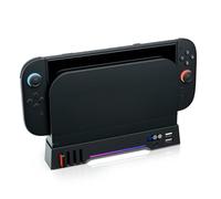 Wigearss Station de Refroidissement pour Nintendo Switch 2, Support Vertical avec Éclairage Époustouflant, Vitesse de Ventilation Réglable sur 3 Niveaux