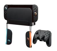 Wigearss Support Mural pour Nintendo Switch 2, Support en Métal Robuste avec 2 Crochets Joy-Con et Trous de Ventilation, Support Mural en Métal pour Nintendo Switch 2