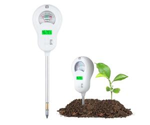 Wigearss Testeur de Sol 6 en 1, Testeur d’Humidité/Fertilité/pH/Température/Luminosité/Humidité Ambiante, Sonde Détachable