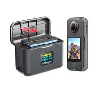 Wigento Air Battery Étui de charge avec écran couleur pour appareil photo Insta360 X4 USB-C