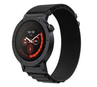Wigento Alpine Loop Bracelet en nylon réglable pour CMF Watch 3 Pro Noir