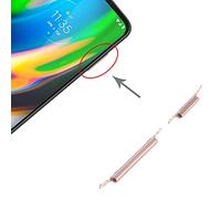 Wigento Bouton Power Volume pour Motorola Moto G9 Plus Or Boutons Volume Pièce de Rechange