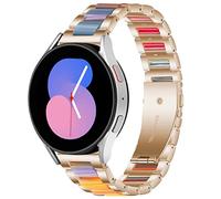 Wigento Bracelet à maillons en métal pour Samsung Galaxy Watch 5 40/44/5 Pro 45/4 40/44/4 Classic 42/46 mm