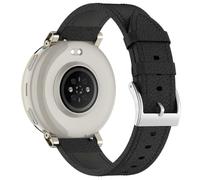 Wigento Bracelet de montre connectée en cuir synthétique pour Amazfit Bip Max/Balance 3 Boucle ardillon 22 mm