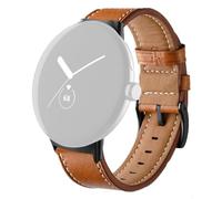 Wigento Bracelet de rechange en fibre de cuir pour Google Pixel Watch 4/3 45 mm avec boucle Marron