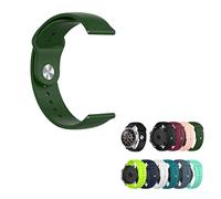 Wigento Bracelet de rechange en plastique et silicone pour montre Honor Magic Watch 2 46 mm - Vert marine