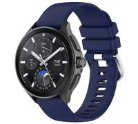 Wigento Bracelet de rechange en silicone brillant de qualité supérieure pour Xiaomi Watch S3 - Bleu foncé