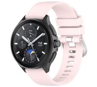 Wigento Bracelet de rechange en silicone brillant de qualité supérieure pour Xiaomi Watch S3 - Rose