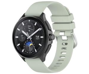 Wigento Bracelet de rechange en silicone brillant de qualité supérieure pour Xiaomi Watch S3 - Vert