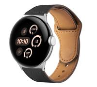 Wigento Bracelet en cuir pour Google Pixel Watch 4/3/2/1 41 mm avec boucle déployante de qualité supérieure, Eine Grösse, Cuir, Pas de pierre précieuse