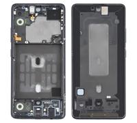 Wigento Cadre central Bezel pour Samsung Galaxy A51 5G Noir Cadre Middle Frame Boîtier Accessoires Pièce de rechange