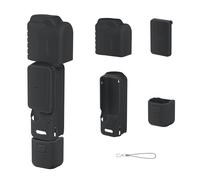 Wigento Coque de protection antichoc en silicone pour appareil photo DJI Osmo Pocket 4 - Noir