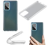 Wigento Coque de protection en silicone TPU pour Samsung Galaxy A72 A726B Transparent