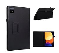 Wigento Étui de protection en cuir synthétique noir pour Xiaomi Pad 6 / Pad 6 Pro 11 pouces