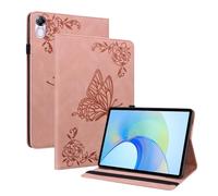 Wigento Étui de protection en cuir synthétique pour Honor Pad X9/X8 Pro Motif papillon Rose