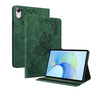 Wigento Étui de protection en cuir synthétique pour Honor Pad X9/X8 Pro Motif papillon Vert
