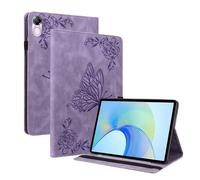 Wigento Étui de protection en cuir synthétique pour Honor Pad X9/X8 Pro Motif papillon Violet