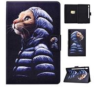 Wigento Étui de protection en cuir synthétique pour Samsung Galaxy Tab A 10.1 2019 T510 T515 Motif 53