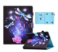 Wigento Étui de protection en cuir synthétique pour tablette Lenovo Tab M10 Motif papillon Noir