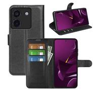 Wigento Étui de protection en cuir synthétique pour Xiaomi Poco X7 Pro 5G/Redmi Turbo 4 Noir
