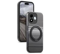 Wigento Étui de protection magnétique avec anneau pour Xiaomi Redmi Note 17 | Avec support rotatif, protection complète de l'appareil photo, dos à motifs, coque de protection résistante aux chocs