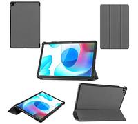 Wigento Étui de protection pour tablette Oppo Realme Pad 10.4 3folt Wake Up Smart Fonction support Gris