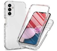 Wigento Étui de protection pour téléphone portable Samsung Galaxy A14 4G/5G 360 degrés Transparent
