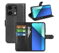 Wigento Étui de protection pour téléphone portable Xiaomi Poco M6 Pro 4G/Redmi Note 13 Pro 4G - Étui de protection haut de gamme - Accessoire noir