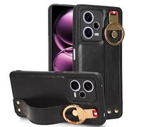 Wigento Étui de protection pour téléphone portable Xiaomi Redmi Note 12 Pro 5G avec brassard / anneau de support