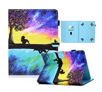 Wigento Étui de protection universel en cuir synthétique pour tablette Lenovo Tab P11 Pro 2ème génération 11,2" Motif 4