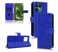 Wigento Étui portefeuille à rabat magnétique en cuir synthétique pour Fairphone 6 Skin Feel
